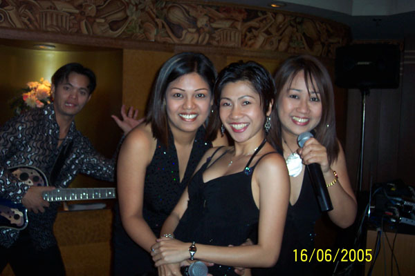 Filipina Band in Emerald Hotel (Hilda, Sherre and Porchia)
