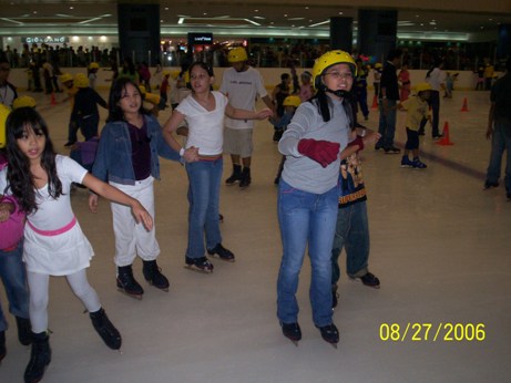 skating at Mall of Asia
