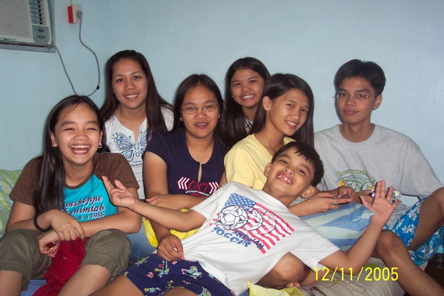 Tatang's burial with some grandchildren
