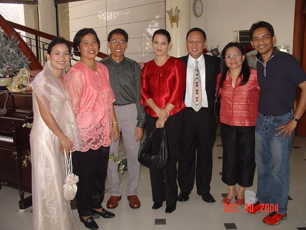 Batangas Friends attending my church wedding
