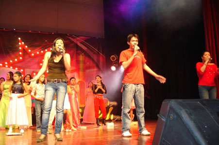 Pop Music Instructors with their special number
