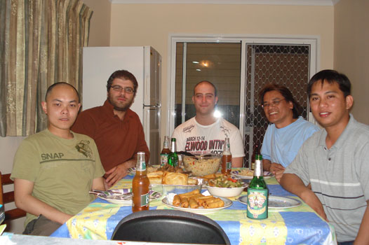 Chinese New Year Party Feb 19 2007, William/Gus/Fady/Me/David
