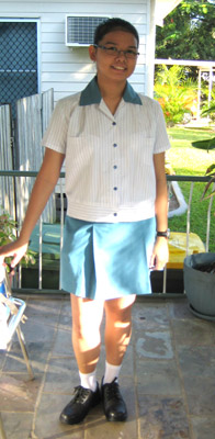 Anna first day in school..accelerated in third year....grade 9
