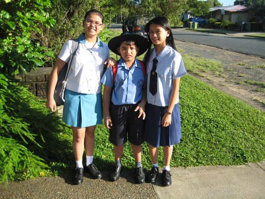 Tricia at St. Patrick College, Anna at Merci Collge & Carlo at St. Mary School
