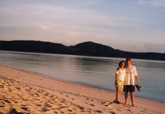 Tess and Rob at the beach
