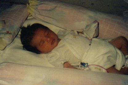 new born baby named Lea Tricia May 1991
